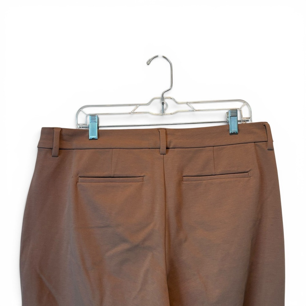 Liverpool Los Angeles Kelsey Knit Trousers Brown Straight Leg Pants Womens 12/31 - Picture 4 of 13
